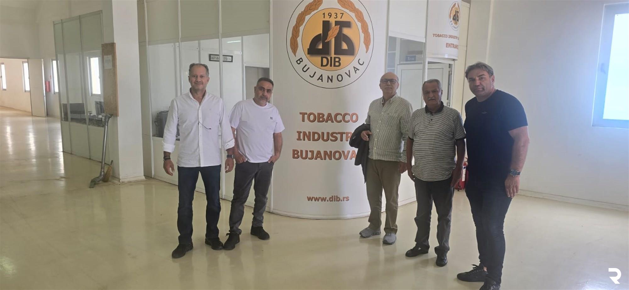 Delegation from Regie in Serbia to study reconstituted tobacco use in “Cedars” blends