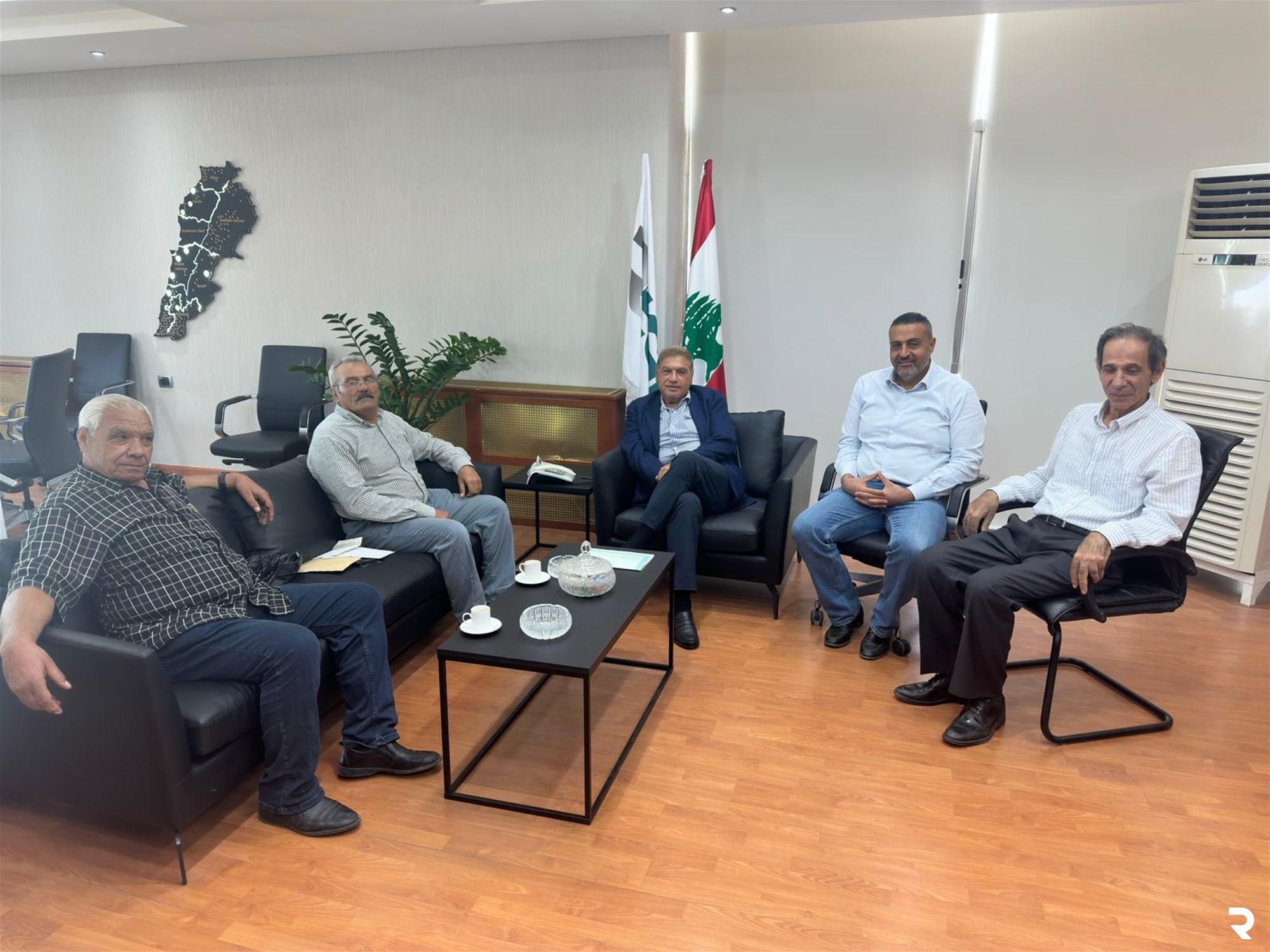 Seklaoui meets with heads of Akkar and northern Lebanon Tobacco and Tunbac Unions 