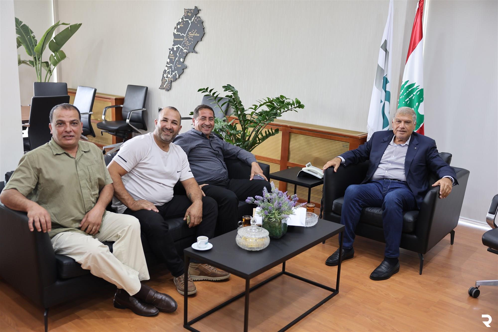 سقلاوي استقبل رئيسّي بلديتي يارون وجميجمة