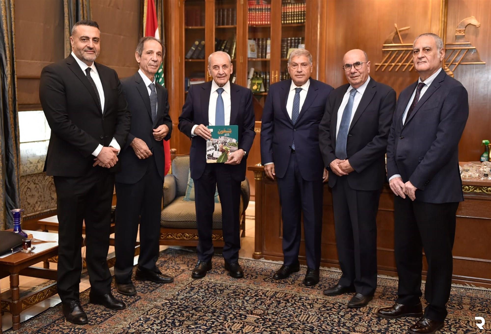 Berri receives first copy of “Ninety” documentary book, briefed on projected increase in Regie revenues in 2025