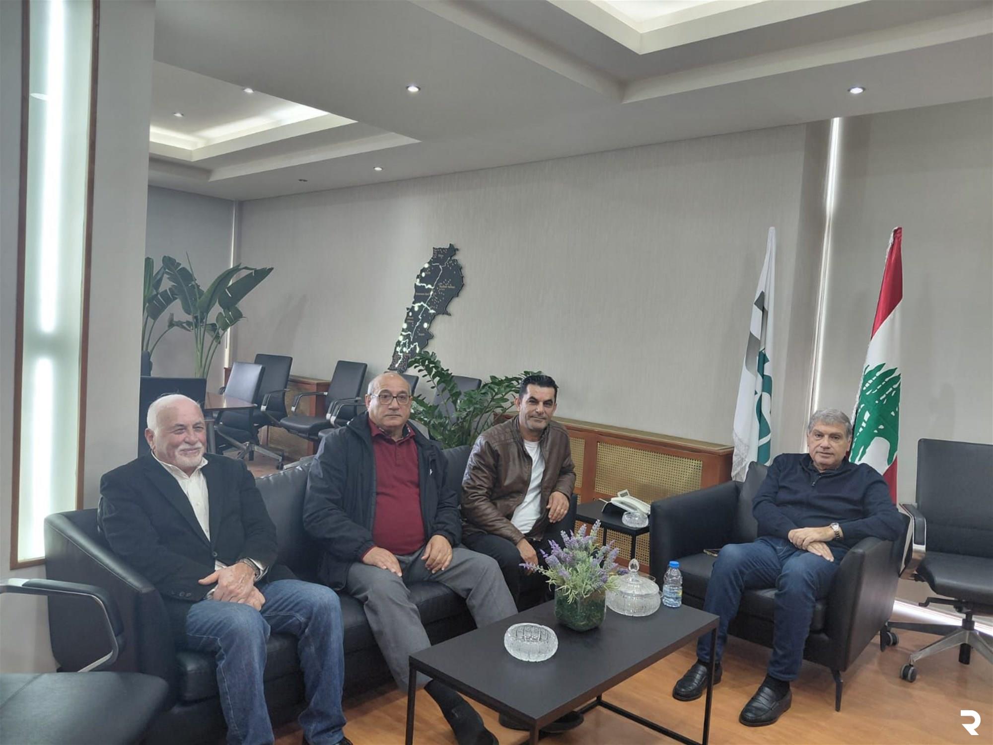  سقلاوي يستقبل مختار بلدة العمارة 