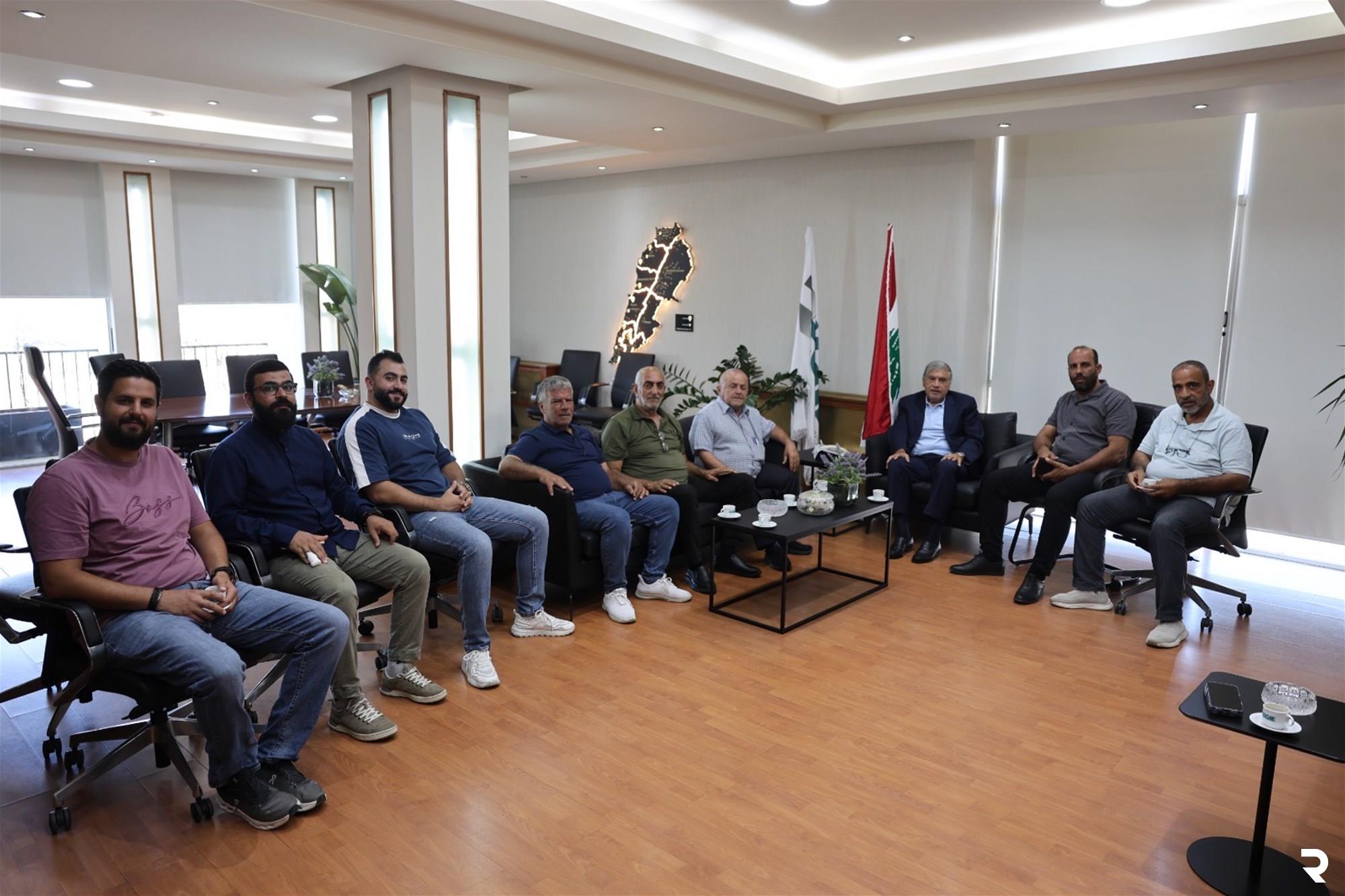   سقلاوي استقبل رئيس بلدية البرغليه ووفداً من شوكين 	