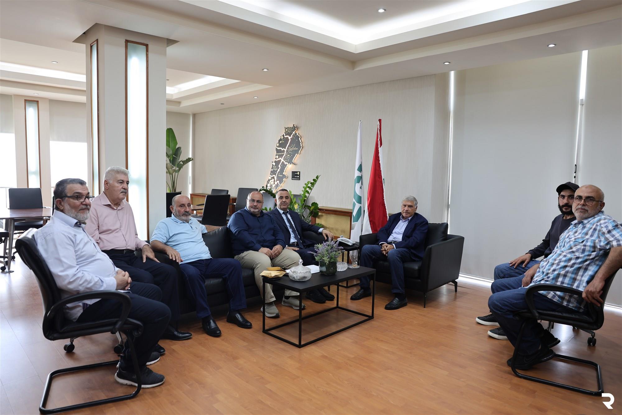 سقلاوي استقبل النائب أشرف بيضون مع وفد من بلدية رشاف