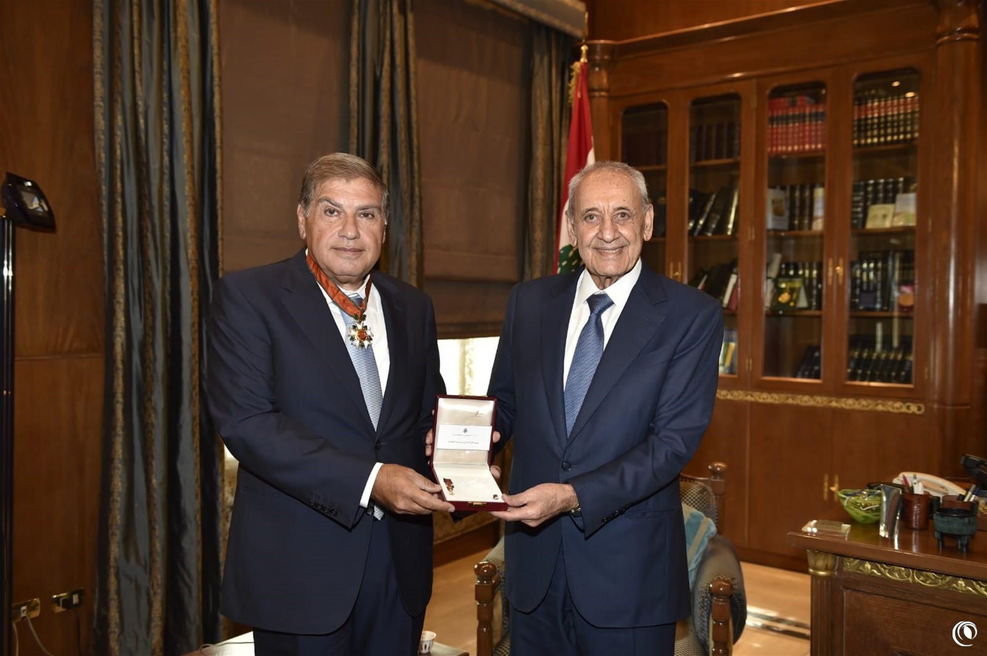 President General Michel Aoun awards the Regie’s Director General Eng. Nassif Seklaoui the National Order of the Cedar​His Excellency,