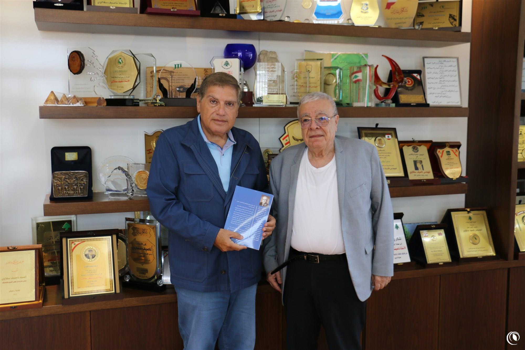 Engineer Khalil Boueri Visits the Director General of the Regie 