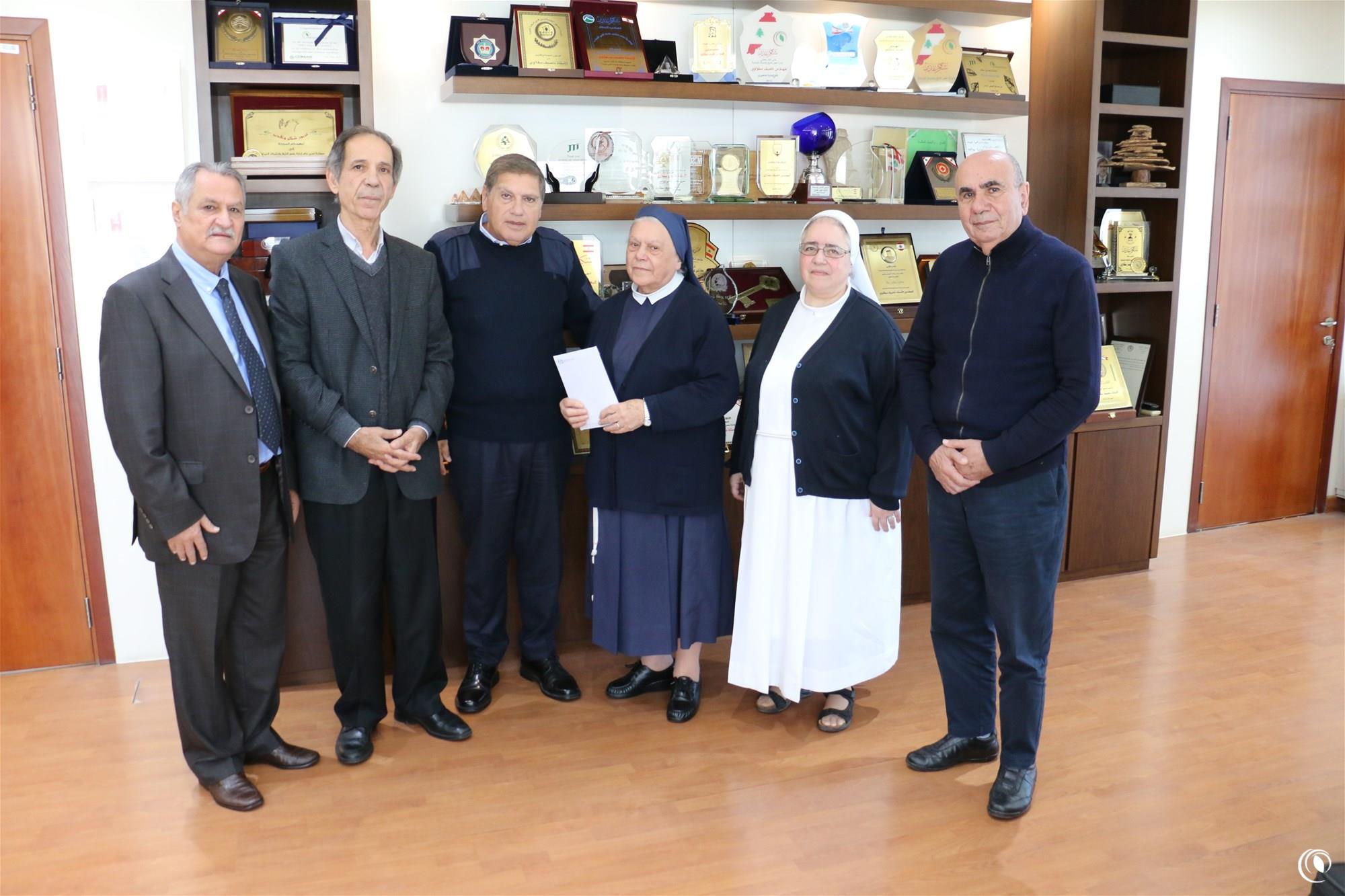 The Regie Makes a Contribution to the Convent of the Cross (Deir al-Salib) 
