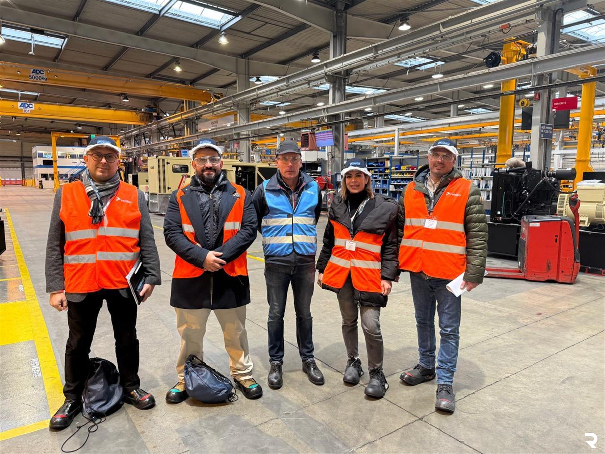 A Regie Team Visits Kohler Factory in France to Test New Generators Before Shipment 