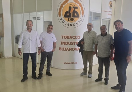 Delegation from Regie in Serbia to study reconstituted tobacco use in “Cedars” blends