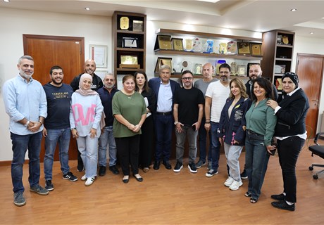 لفتة تكريمية من الرئيس المدير العام م. ناصيف سقلاوي للعاملين في مصلحة المشتريات تقديراً لجهودهم