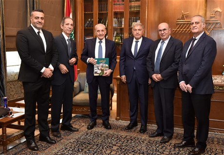 Berri receives first copy of “Ninety” documentary book, briefed on projected increase in Regie revenues in 2025