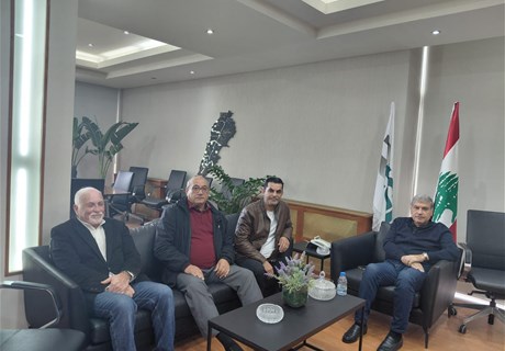  سقلاوي يستقبل مختار بلدة العمارة 