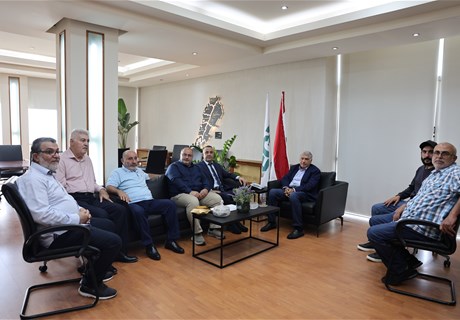 سقلاوي استقبل النائب أشرف بيضون مع وفد من بلدية رشاف